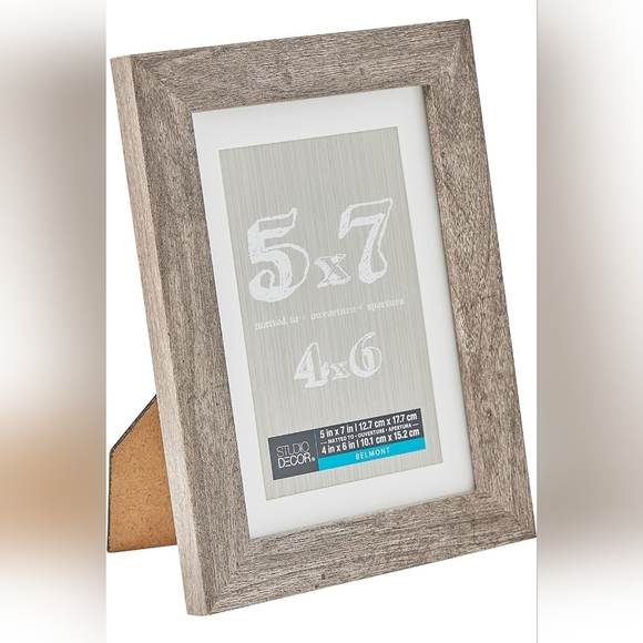 Belmont 5x7 or 4x6 Picture Frame (Gray) - Picture 3 of 4
